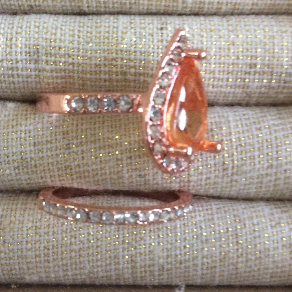 🌺Rose Gold Morganite ring set - Picture 6 of 7